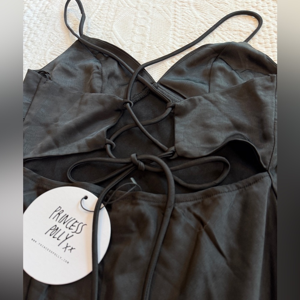 NWT Princess Polly Gigi Midi Dress Black Size 6 - Picture 4 of 6